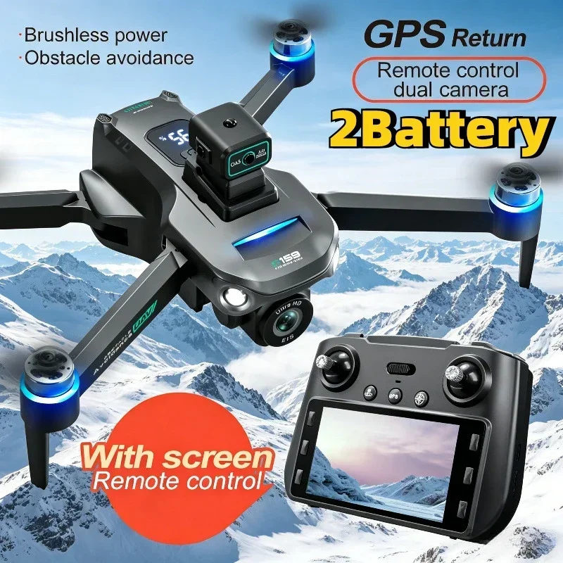 Drone Controller Screen - Dron GPS S159, profesjonalny quadcopter z