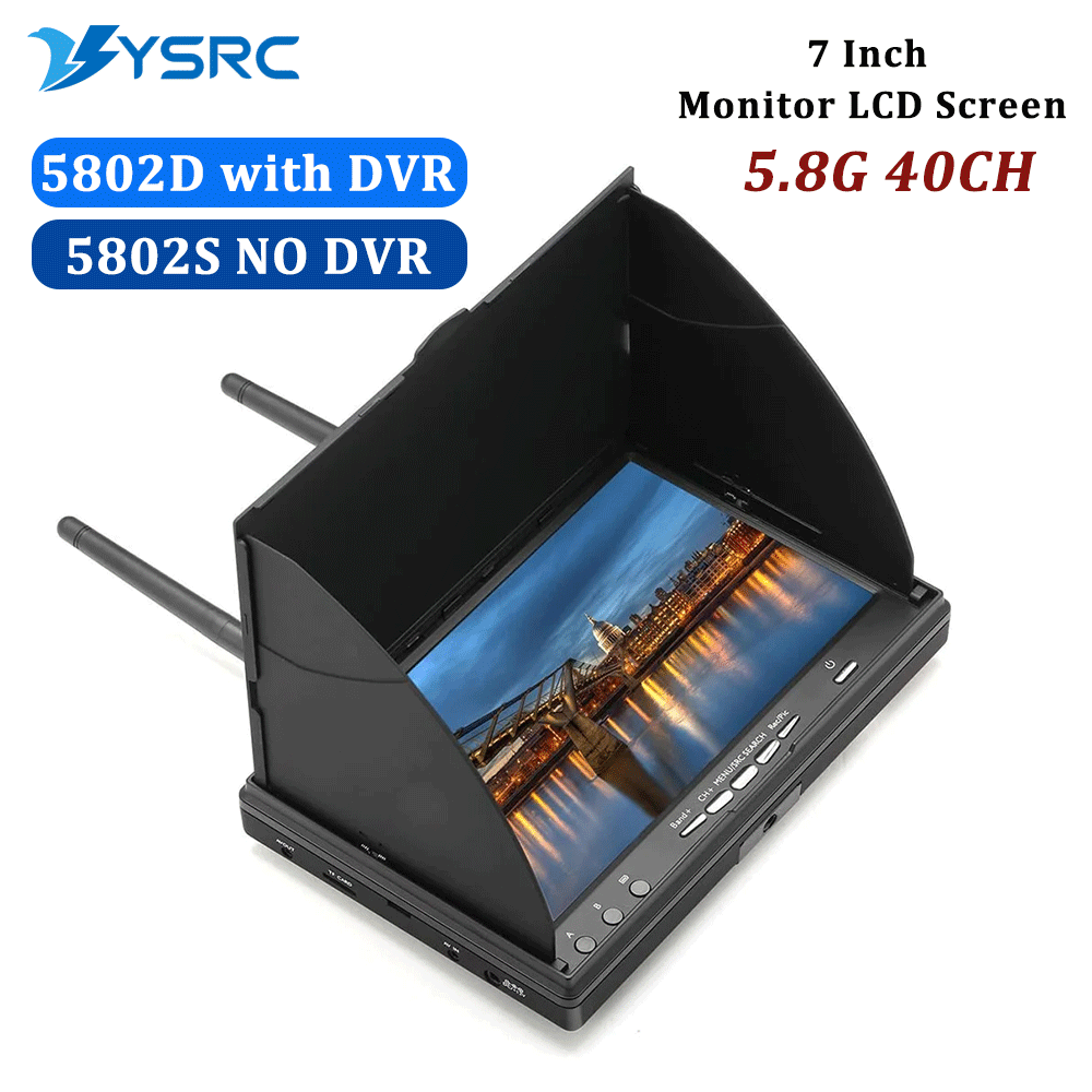 5,8 GHz FPV DVR LS5802D, 7-cal – Drone Controller Screen recenzja i cena