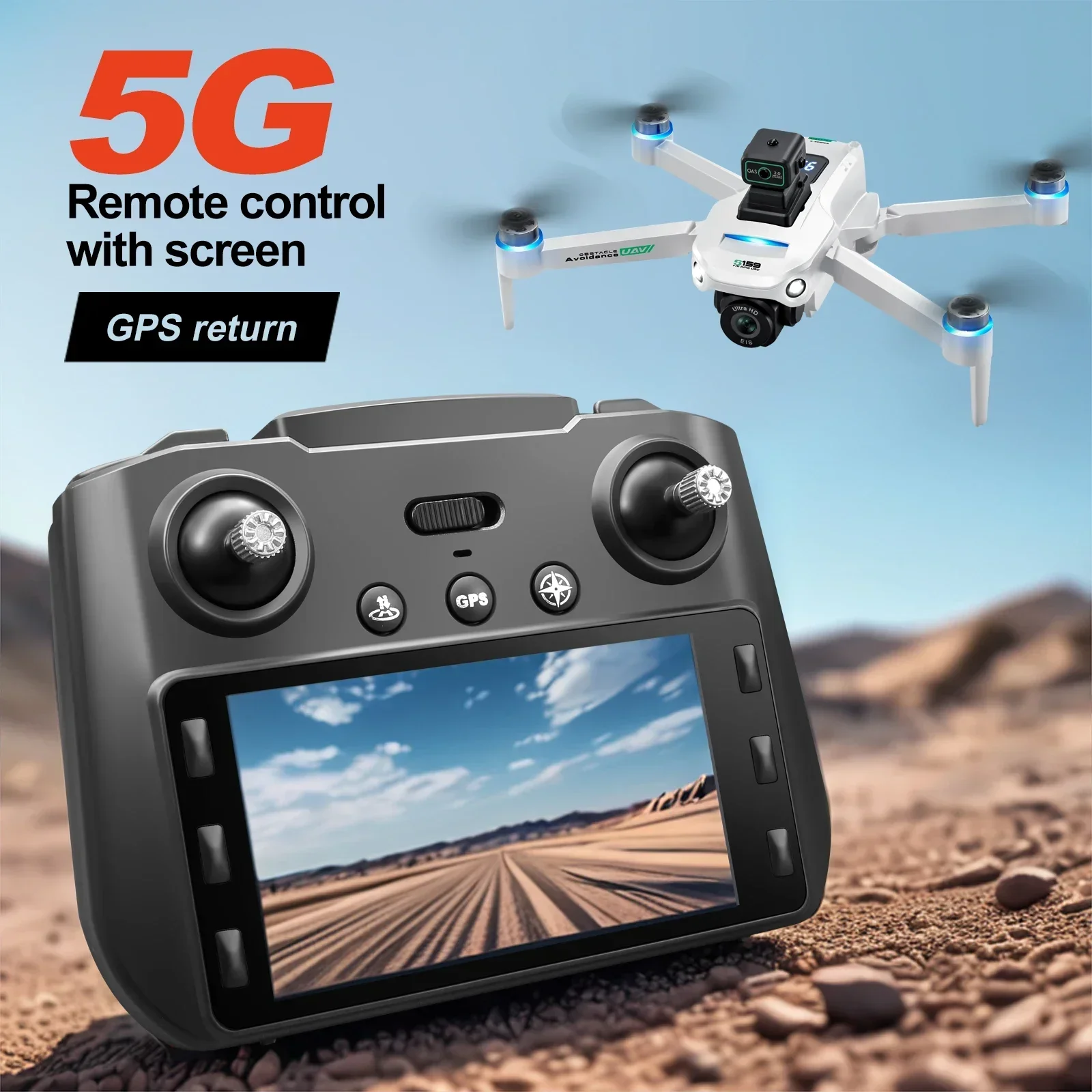 Dron GPS S159, profesjonalny q – Drone Controller Screen recenzja i cena